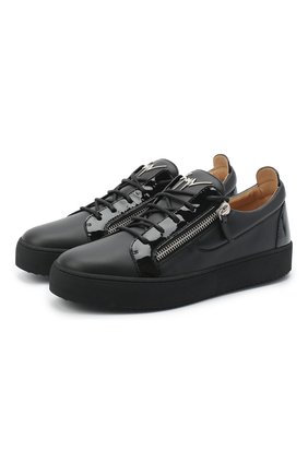 Мужские кожаные кеды frankie GIUSEPPE ZANOTTI DESIGN черного цвета по цене 46700 руб., арт. RU00010/012 | Фото 1 Мужские кожаные кеды frankie GIUSEPPE ZANOTTI DESIGN черного цвета, арт. RU00010/012 | Фото 1