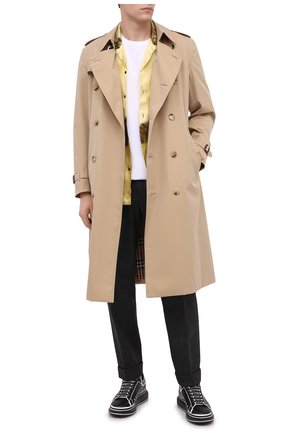 Мужские кожаные кеды ALEXANDER MCQUEEN черно-белого цвета по цене 52800 руб., арт. 627867/WHYBI | Фото 2 Мужские кожаные кеды ALEXANDER MCQUEEN черно-белого цвета, арт. 627867/WHYBI | Фото 2