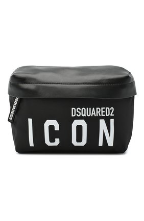 Мужская поясная сумка DSQUARED2 черно-белого цвета по цене 29550 руб., арт. BBM0011 11703199 | Фото 1 Мужская поясная сумка DSQUARED2 черно-белого цвета, арт. BBM0011 11703199 | Фото 1