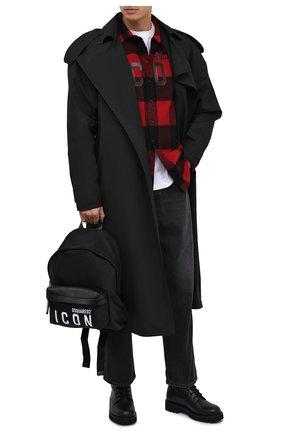 Мужской комбинированный рюкзак DSQUARED2 черно-белого цвета по цене 38000 руб., арт. BPM0019 11703199 | Фото 2 Мужской комбинированный рюкзак DSQUARED2 черно-белого цвета, арт. BPM0019 11703199 | Фото 2