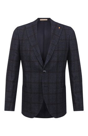Мужской пиджак из шерсти и хлопка SARTORIA LATORRE темно-синего цвета по цене 46950 руб., арт. G0I7MF Q80442 | Фото 1 Мужской пиджак из шерсти и хлопка SARTORIA LATORRE темно-синего цвета, арт. G0I7MF Q80442 | Фото 1