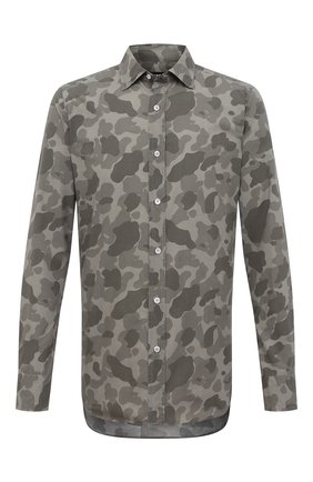 Мужская рубашка TOM FORD хаки цвета по цене 69050 руб., арт. 8FT910/94VSEG | Фото 1 Мужская рубашка TOM FORD хаки цвета, арт. 8FT910/94VSEG | Фото 1 (Материал внешний: Лиоцелл, Хлопок, Растительное волокно; Длина (для топов): Стандартные; Рукава: Длинные; Случай: Повседневный; Стили: Классический; Воротник: Кент; Принт: С принтом; Манжеты: На пуговицах; Мужское Кросс-КТ: Рубашка-одежда; Региональные ограничения белый список (Axapta Mercury): RU)