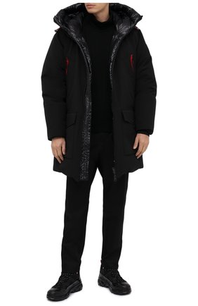 Мужская пуховая парка 2 moncler 1952 MONCLER GENIUS черного цвета по цене 158000 руб., арт. F2-092-1C510-00-57843 | Фото 2 Мужская пуховая парка 2 moncler 1952 MONCLER GENIUS черного цвета, арт. F2-092-1C510-00-57843 | Фото 2