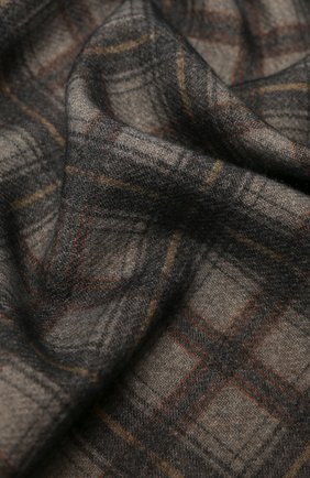 Мужской шарф из шерсти и кашемира DRIES VAN NOTEN коричневого цвета по цене 26800 руб., арт. 202-21303 | Фото 2 Мужской шарф из шерсти и кашемира DRIES VAN NOTEN коричневого цвета, арт. 202-21303 | Фото 2