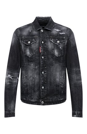 Мужская джинсовая куртка DSQUARED2 черного цвета по цене 56950 руб., арт. S74AM1106/S30357 | Фото 1 Мужская джинсовая куртка DSQUARED2 черного цвета, арт. S74AM1106/S30357 | Фото 1