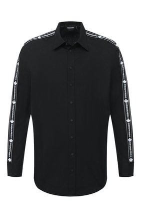 Мужская хлопковая рубашка DSQUARED2 черного цвета по цене 45050 руб., арт. S74DM0449/S36275 | Фото 1 Мужская хлопковая рубашка DSQUARED2 черного цвета, арт. S74DM0449/S36275 | Фото 1