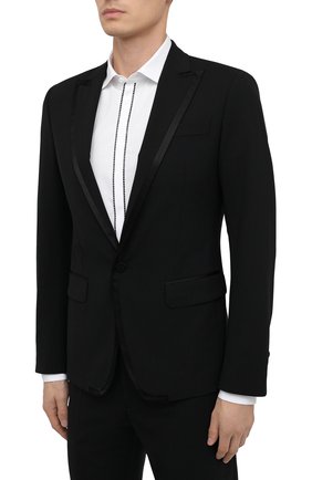 Мужской шерстяной смокинг DSQUARED2 черного цвета по цене 130500 руб., арт. S74FT0413/S40320 | Фото 2 Мужской шерстяной смокинг DSQUARED2 черного цвета, арт. S74FT0413/S40320 | Фото 2