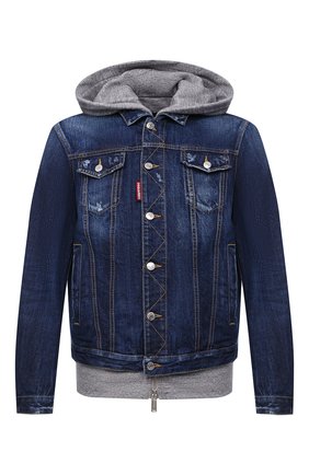 Мужская джинсовая куртка DSQUARED2 синего цвета по цене 86300 руб., арт. S79AM0012/S30309 | Фото 1 Мужская джинсовая куртка DSQUARED2 синего цвета, арт. S79AM0012/S30309 | Фото 1