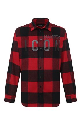 Мужская рубашка DSQUARED2 красного цвета по цене 42050 руб., арт. S79DL0007/S53139 | Фото 1 Мужская рубашка DSQUARED2 красного цвета, арт. S79DL0007/S53139 | Фото 1