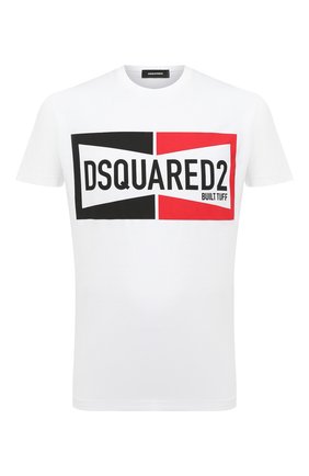 Мужская хлопковая футболка DSQUARED2 белого цвета по цене 19950 руб., арт. S71GD0981/S22427 | Фото 1 Мужская хлопковая футболка DSQUARED2 белого цвета, арт. S71GD0981/S22427 | Фото 1