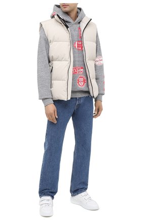 Мужской хлопковое худи DSQUARED2 серого цвета по цене 48050 руб., арт. S74GU0415/S25463 | Фото 2 Мужской хлопковое худи DSQUARED2 серого цвета, арт. S74GU0415/S25463 | Фото 2