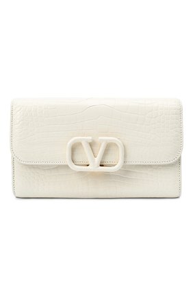 Женский клатч valentino garavani из кожи аллигатора VALENTINO белого цвета по цене 880000 руб., арт. UW2B0H28/XDE/AMIS | Фото 1 Женский клатч valentino garavani из кожи аллигатора VALENTINO белого цвета, арт. UW2B0H28/XDE/AMIS | Фото 1