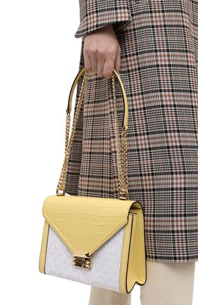 Женская сумка whitney MICHAEL MICHAEL KORS бежевого цвета по цене 31950 руб., арт. 30T0GWHL7B | Фото 2 Женская сумка whitney MICHAEL MICHAEL KORS бежевого цвета, арт. 30T0GWHL7B | Фото 2