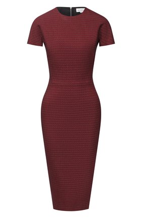 Женское хлопковое платье VICTORIA BECKHAM бордового цвета по цене 129500 руб., арт. 1320WDR001759A | Фото 1 Женское хлопковое платье VICTORIA BECKHAM бордового цвета, арт. 1320WDR001759A | Фото 1