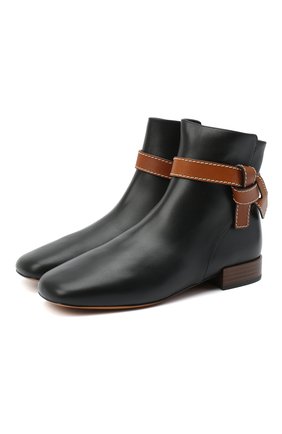 Женские кожаные ботинки gate 25 LOEWE черного цвета по цене 66400 руб., арт. L815286X01 | Фото 1 Женские кожаные ботинки gate 25 LOEWE черного цвета, арт. L815286X01 | Фото 1 (Материал внутренний: Натуральная кожа; Подошва: Плоская; Каблук высота: Низкий; Женское Кросс-КТ: Без шнуровки-ботинки; Высота голенища: Низкие; Каблук тип: Устойчивый; Материал внешний: Кожа; Материал утеплителя: Без утеплителя; Длина стельки: 23,7, 25, 24; высота каблука: 2,5; толщина подошвы: 0,4; ширина носка стельки: 7,4, 7,5)
