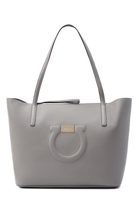 Женский сумка-тоут gancini medium SALVATORE FERRAGAMO серого цвета по цене 82000 руб., арт. Z-0732508 | Фото 1 Женский сумка-тоут gancini medium SALVATORE FERRAGAMO серого цвета, арт. Z-0732508 | Фото 1