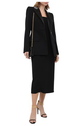 Женский шерстяной жакет GIVENCHY черного цвета по цене 246000 руб., арт. BW30B9G0L3 | Фото 2 Женский шерстяной жакет GIVENCHY черного цвета, арт. BW30B9G0L3 | Фото 2
