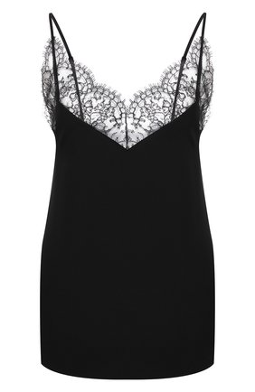 Женская шелковый топ GIVENCHY черного цвета по цене 56050 руб., арт. BW60QW12EH | Фото 1 Женская шелковый топ GIVENCHY черного цвета, арт. BW60QW12EH | Фото 1