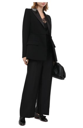 Женская шелковый топ GIVENCHY черного цвета по цене 56050 руб., арт. BW60QW12EH | Фото 2 Женская шелковый топ GIVENCHY черного цвета, арт. BW60QW12EH | Фото 2