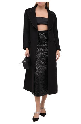 Женская юбка с пайетками IN THE MOOD FOR LOVE черного цвета по цене 35400 руб., арт. ANIKA S0LID SKIRT | Фото 2 Женская юбка с пайетками IN THE MOOD FOR LOVE черного цвета, арт. ANIKA S0LID SKIRT | Фото 2