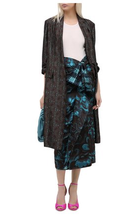 Женская юбка DRIES VAN NOTEN бирюзового цвета по цене 109500 руб., арт. 202-10896-1334 | Фото 2 Женская юбка DRIES VAN NOTEN бирюзового цвета, арт. 202-10896-1334 | Фото 2
