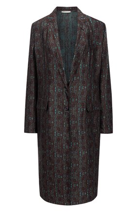 Женское пальто из вискозы и шелка DRIES VAN NOTEN зеленого цвета по цене 122500 руб., арт. 202-30456-1331 | Фото 1 Женское пальто из вискозы и шелка DRIES VAN NOTEN зеленого цвета, арт. 202-30456-1331 | Фото 1