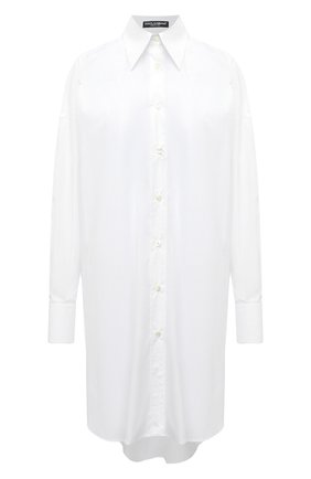 Женская хлопковая рубашка DOLCE & GABBANA белого цвета по цене 69950 руб., арт. F5N85T/FU5K9 | Фото 1 Женская хлопковая рубашка DOLCE & GABBANA белого цвета, арт. F5N85T/FU5K9 | Фото 1