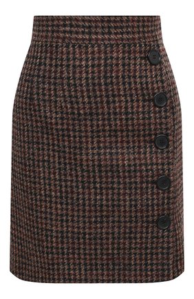 Женская юбка DOLCE & GABBANA коричневого цвета по цене 65050 руб., арт. F4BYMT/FQMH3 | Фото 1 Женская юбка DOLCE & GABBANA коричневого цвета, арт. F4BYMT/FQMH3 | Фото 1