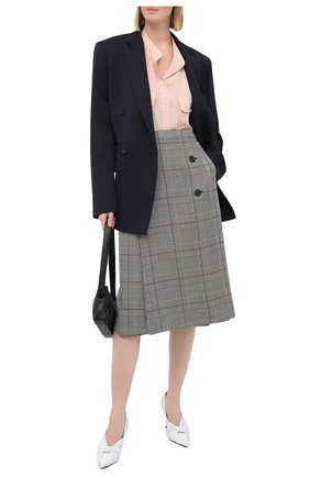 Женская шелковая блузка STELLA MCCARTNEY светло-розового цвета по цене 59950 руб., арт. 531899/SY206 | Фото 2 Женская шелковая блузка STELLA MCCARTNEY светло-розового цвета, арт. 531899/SY206 | Фото 2 (Материал внешний: Шелк; Рукава: Длинные; Длина (для топов): Стандартные; Женское Кросс-КТ: Блуза-одежда; Принт: Без принта; Стили: Кэжуэл)