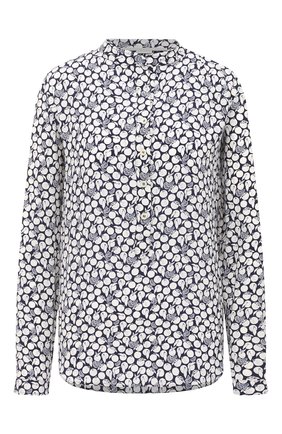 Женская шелковая блузка STELLA MCCARTNEY синего цвета по цене 56650 руб., арт. 531885/SPA22 | Фото 1 Женская шелковая блузка STELLA MCCARTNEY синего цвета, арт. 531885/SPA22 | Фото 1