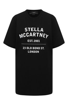 Женская хлопковая футболка STELLA MCCARTNEY черного цвета по цене 24450 руб., арт. 601849/SMP86 | Фото 1 Женская хлопковая футболка STELLA MCCARTNEY черного цвета, арт. 601849/SMP86 | Фото 1