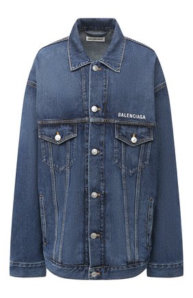 Женская джинсовая куртка BALENCIAGA синего цвета по цене 92250 руб., арт. 620746/TDW14 | Фото 1 Женская джинсовая куртка BALENCIAGA синего цвета, арт. 620746/TDW14 | Фото 1