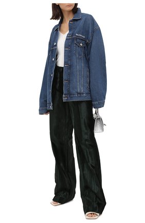 Женская джинсовая куртка BALENCIAGA синего цвета по цене 92250 руб., арт. 620746/TDW14 | Фото 2 Женская джинсовая куртка BALENCIAGA синего цвета, арт. 620746/TDW14 | Фото 2