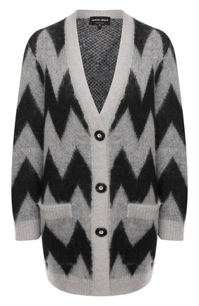 Женский шерстяной кардиган GIORGIO ARMANI серого цвета по цене 128500 руб., арт. 6HAE02/AM27Z | Фото 1 Женский шерстяной кардиган GIORGIO ARMANI серого цвета, арт. 6HAE02/AM27Z | Фото 1