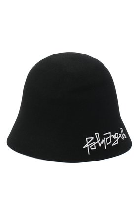Женская шерстяная панама PALM ANGELS черного цвета по цене 29950 руб., арт. PWLB004F20KNI0011001 | Фото 1 Женская шерстяная панама PALM ANGELS черного цвета, арт. PWLB004F20KNI0011001 | Фото 1