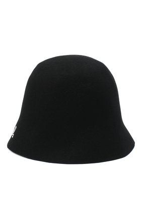 Женская шерстяная панама PALM ANGELS черного цвета по цене 29950 руб., арт. PWLB004F20KNI0011001 | Фото 2 Женская шерстяная панама PALM ANGELS черного цвета, арт. PWLB004F20KNI0011001 | Фото 2