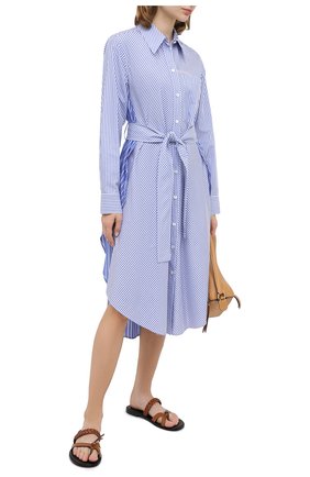 Женское хлопковое платье STELLA MCCARTNEY голубого цвета по цене 78050 руб., арт. 601667/SPA23 | Фото 2 Женское хлопковое платье STELLA MCCARTNEY голубого цвета, арт. 601667/SPA23 | Фото 2