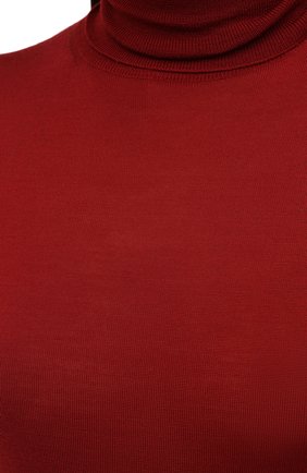 Женская шерстяная водолазка STELLA MCCARTNEY красного цвета, арт. 362828/S1735 | Фото 5 (Женское Кросс-КТ: Водолазка-одежда; Материал внешний: Шерсть; Рукава: Длинные; Длина (для топов): Стандартные; Стили: Кэжуэл)