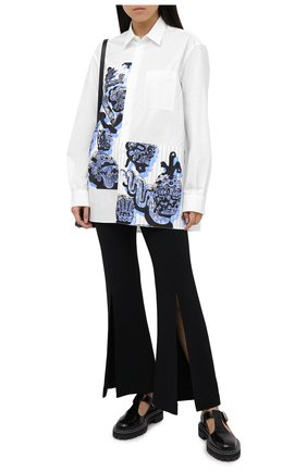 Женская хлопковая рубашка STELLA MCCARTNEY синего цвета по цене 47150 руб., арт. 601943/SPN09 | Фото 2 Женская хлопковая рубашка STELLA MCCARTNEY синего цвета, арт. 601943/SPN09 | Фото 2