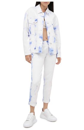 Женская джинсовая куртка STELLA MCCARTNEY белого цвета по цене 82700 руб., арт. 601802/S0H09 | Фото 2 Женская джинсовая куртка STELLA MCCARTNEY белого цвета, арт. 601802/S0H09 | Фото 2