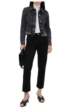 Женская джинсовая куртка STELLA MCCARTNEY серого цвета по цене 72400 руб., арт. 600260/S0H05 | Фото 2 Женская джинсовая куртка STELLA MCCARTNEY серого цвета, арт. 600260/S0H05 | Фото 2
