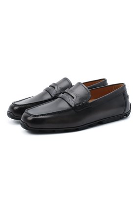 Мужские кожаные мокасины BERLUTI темно-серого цвета по цене 93200 руб., арт. S5221-001 | Фото 1 Мужские кожаные мокасины BERLUTI темно-серого цвета, арт. S5221-001 | Фото 1