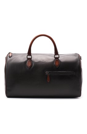 Мужская кожаная дорожная сумка BERLUTI черного цвета по цене 274000 руб., арт. M190647 | Фото 1 Мужская кожаная дорожная сумка BERLUTI черного цвета, арт. M190647 | Фото 1