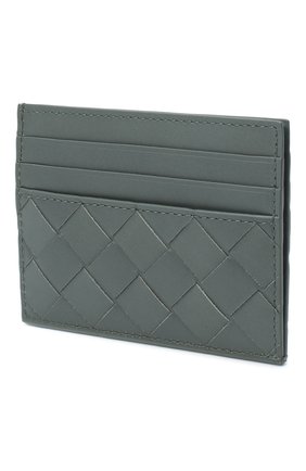 Мужской кожаный футляр для кредитных карт BOTTEGA VENETA серого цвета по цене 22050 руб., арт. 635057/VCPQ3 | Фото 2 Мужской кожаный футляр для кредитных карт BOTTEGA VENETA серого цвета, арт. 635057/VCPQ3 | Фото 2