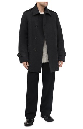 Мужской пальто DRIES VAN NOTEN серого цвета по цене 136000 руб., арт. 202-20515-1197 | Фото 2 Мужской пальто DRIES VAN NOTEN серого цвета, арт. 202-20515-1197 | Фото 2