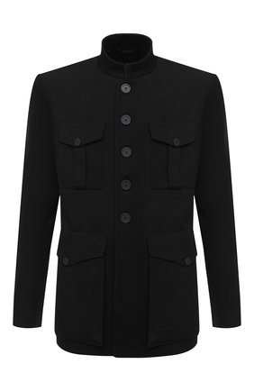 Мужской шерстяной пиджак BALENCIAGA черного цвета по цене 237500 руб., арт. 642240/TJT24 | Фото 1 Мужской шерстяной пиджак BALENCIAGA черного цвета, арт. 642240/TJT24 | Фото 1