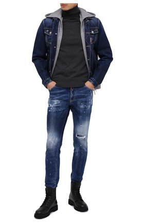 Мужские джинсы DSQUARED2 синего цвета по цене 49100 руб., арт. S71LB0773/S30342 | Фото 2 Мужские джинсы DSQUARED2 синего цвета, арт. S71LB0773/S30342 | Фото 2