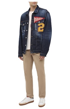Мужская джинсовая куртка DSQUARED2 синего цвета по цене 65150 руб., арт. S74AM1062/S30664 | Фото 2 Мужская джинсовая куртка DSQUARED2 синего цвета, арт. S74AM1062/S30664 | Фото 2