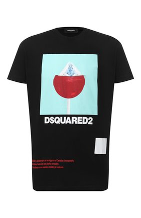 Мужская хлопковая футболка DSQUARED2 черного цвета по цене 21950 руб., арт. S71GD0948/S22427 | Фото 1 Мужская хлопковая футболка DSQUARED2 черного цвета, арт. S71GD0948/S22427 | Фото 1