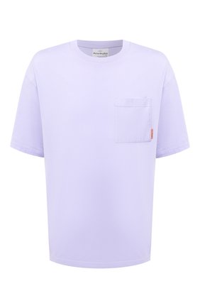 Мужская хлопковая футболка ACNE STUDIOS сиреневого цвета по цене 12550 руб., арт. BL0214 | Фото 1 Мужская хлопковая футболка ACNE STUDIOS сиреневого цвета, арт. BL0214 | Фото 1
